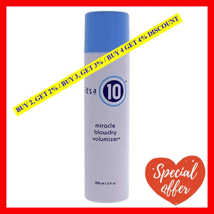 Its A 10 Miracle Blowdry Volumizer For Unisex - 6 Oz Spray