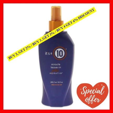 Its A 10 Miracle Leave In Plus Keratin For Unisex - Oz Spray