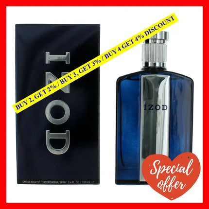 Izod Men By 3.4 Oz Eau De Toilette Spray For