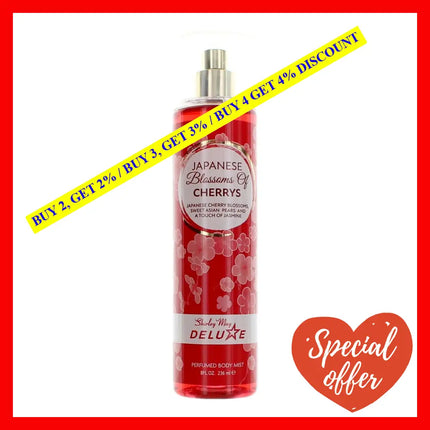 Japanese Blossom Of Cherrys By Shirley May Deluxe 8 Oz Perfumed Body Mist For Women