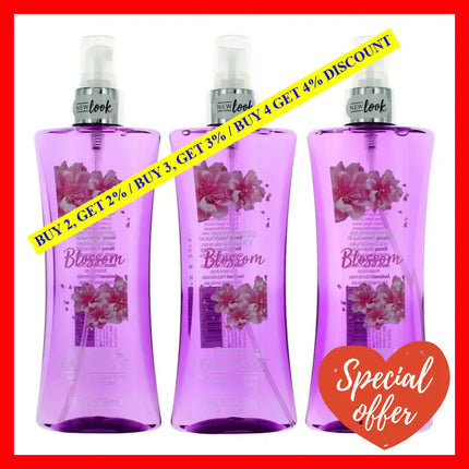 Japanese Cherry Blossom By Body Fantasies 3 Pack 8 Oz Fragrance Spray For Women