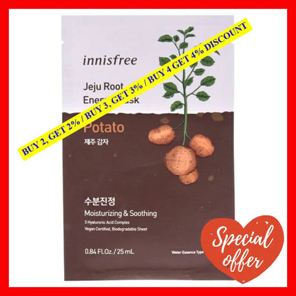 Jeju Root Energy Mask - Potato By Innisfree For Unisex 0.84 Oz