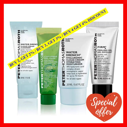 Jet Set Facial By Peter Thomas Roth For Unisex - 4 Pc Kit 0.5Oz Firmx Peeling Gel 0.47Oz Cucumber