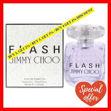 Jimmy Choo Flash By For Women - 3.3 Oz Edp Spray