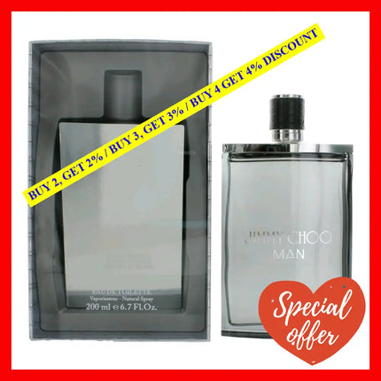 Jimmy Choo Man By 6.7 Oz Eau De Toilette Spray For Men