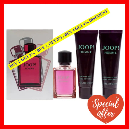 Joop By For Men - 3 Pc Gift Set 1Oz Edt Spray 1.6Oz Shower Gel After Shave Balm