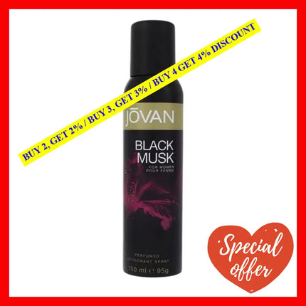 Jovan Black Musk 5.0 Oz / 150 Ml Deodorant For Women