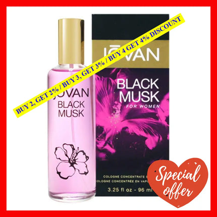 Jovan Black Musk By For Women - 3.25 Oz Cologne Concentrate Spray