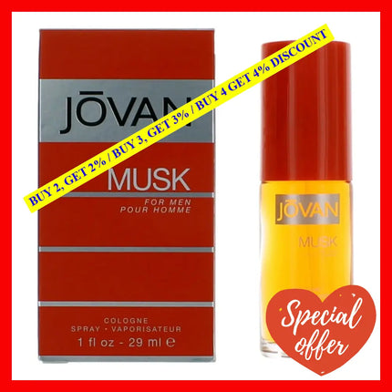 Jovan Musk By Coty 1 Oz Cologne Spray For Men