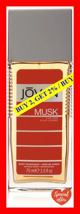 Jovan Musk By For Men - 2.5 Oz Body Fragrance (Unboxed)