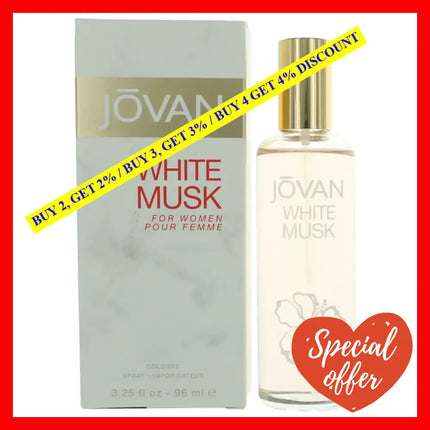 Jovan White Musk By Coty 3.2 Oz Cologne Spray For Women