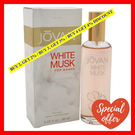 Jovan White Musk By For Women - 3.25 Oz Cologne Spray