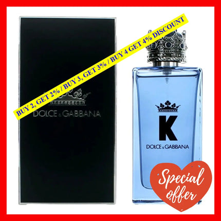 K By Dolce & Gabbana 3.4 Oz Eau De Parfum Spray For Men