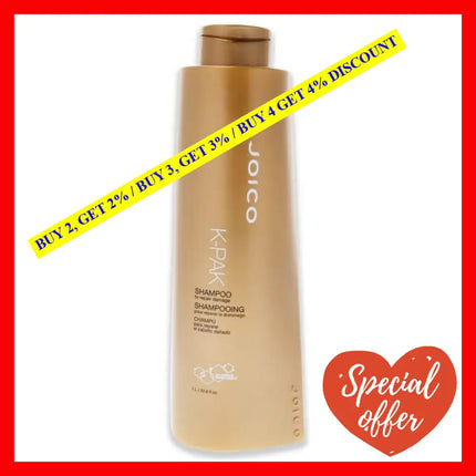 K-Pak Shampoo To Repair Damage By Joico For Unisex - 33.8 Oz