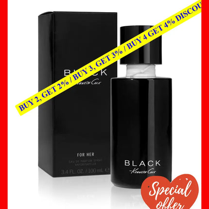 Kenneth Cole Black By For Women - 3.4 Oz Edp Spray