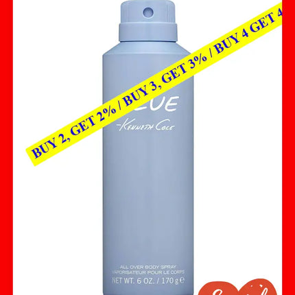 Kenneth Cole Blue By For Men - 6 Oz Body Spray