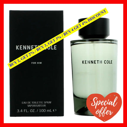 Kenneth Cole For Him By 3.4 Oz Eau De Toilette Spray Men