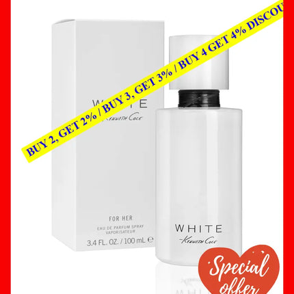 Kenneth Cole White By For Women - 3.4 Oz Edp Spray