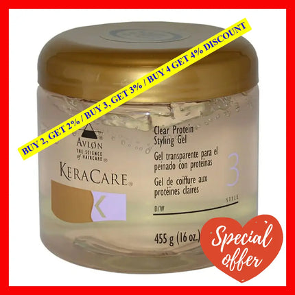 Keracare Clear Protein Styling Gel By Avlon For Unisex - 16 Oz