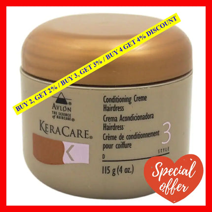 Keracare Conditioning Creme Hairdress By Avlon For Unisex - 4 Oz Cream