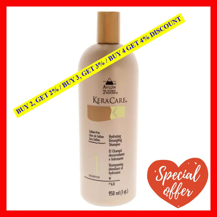 Keracare Hydrating Detangling Shampoo By Avlon For Unisex - 32 Oz