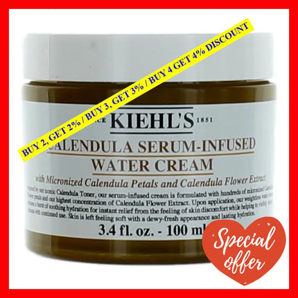 Kiehl’s Calendula By 3.4 Oz Serum Infused Water Cream