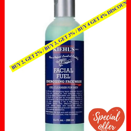 Kiehl’s Facial Fuel Energizing Face Wash 250Ml - 3700194719159