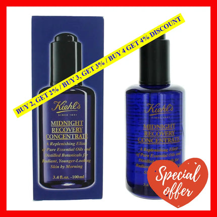 Kiehl’s Midnight Recovery Concentrate By 3.4 Oz Face Oil