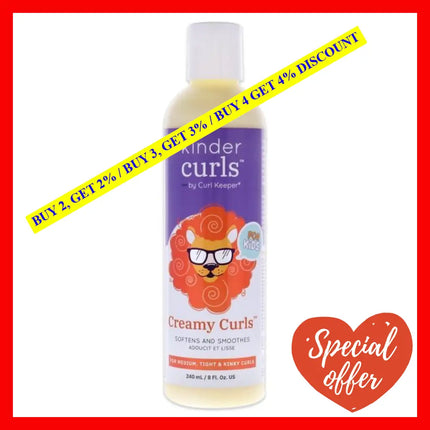 Kinder Curls Creamy Softens And Smothes By Curl Keeper For Unisex - 8 Oz Detangler