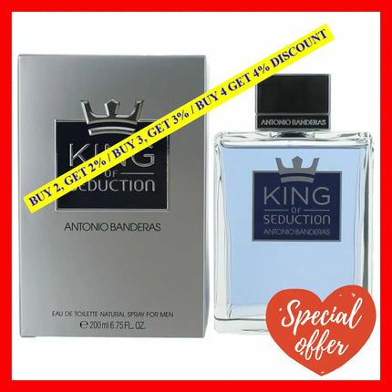 King Of Seduction By Antonio Banderas 6.7 Oz Eau De Toilette Spray For Men