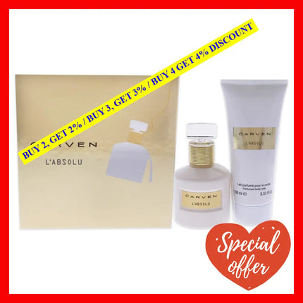 Labsolu By Carven For Women - 2 Pc Gift Set 1.66Oz Edp Spray 3.33Oz Perfume Body Milk