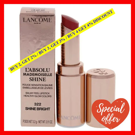 Labsolu Mademoiselle Shine - 322 Bright By Lancome For Women 0.11 Oz Lipstick