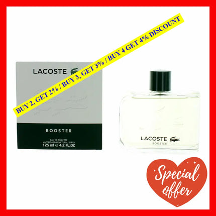 Lacoste Booster By 4.2 Oz Eau De Toilette Spray For Men