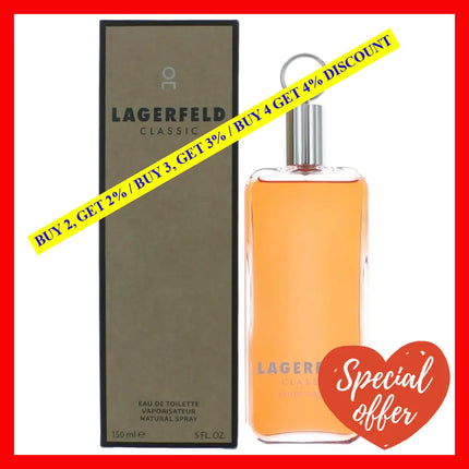 Lagerfeld Classic By Karl 5 Oz Eau De Toilette Spray For Men