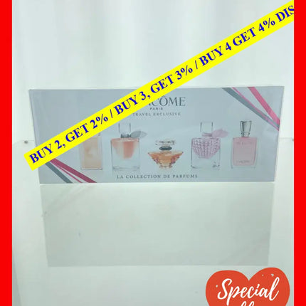 Lancome For Women 5 Piece Mini Set (Idole Edp 0.16 Ounce + La Vie Est Belle 0.135 Tresor 0.25