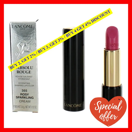 Lancome L’absolu Rouge By Lancome..12 Oz Lipstick - 355 Rosy Sparkling