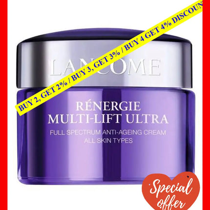 Lancome Renergie Multi-Lift Ultra Anti-Wrinkle Firming Tone Eveness Full Spectrum Cream 50 Ml