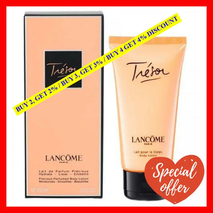 Lancome Tresor Precious Perfumed Body Lotion 5 Oz