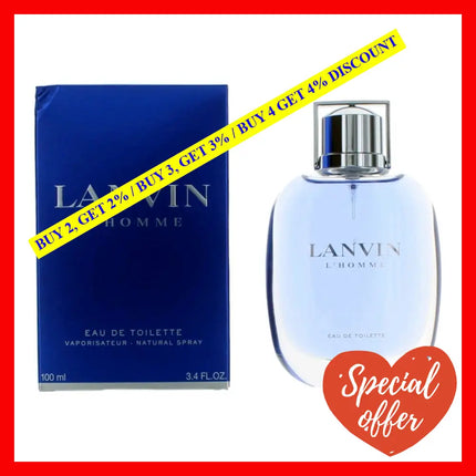 Lanvin L’homme By 3.4 Oz Eau De Toilette Spray For Men