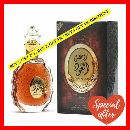 Lattafa Rouat Al Oud 3.4 Eau De Parfum Spray