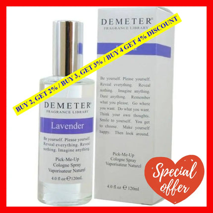 Lavender By Demeter For Unisex - 4 Oz Cologne Spray