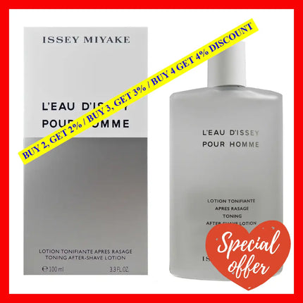 Leau Dissey By Issey Miyake For Men - 3.3 Oz After Shave Lotion