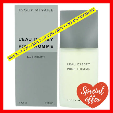 L’eau D’issey Pour Homme By Issey Miyake 2.5 Oz Eau De Toilette Spray For Men