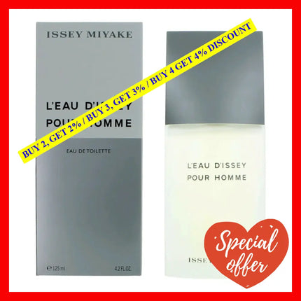 L’eau D’issey Pour Homme By Issey Miyake 4.2 Oz Eau De Toilette Spray For Men