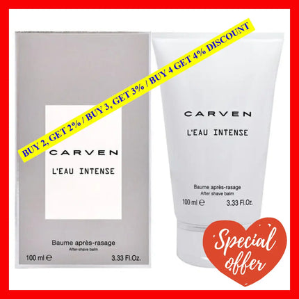 Leau Intense By Carven For Men - 3.33 Oz After Shave Balm