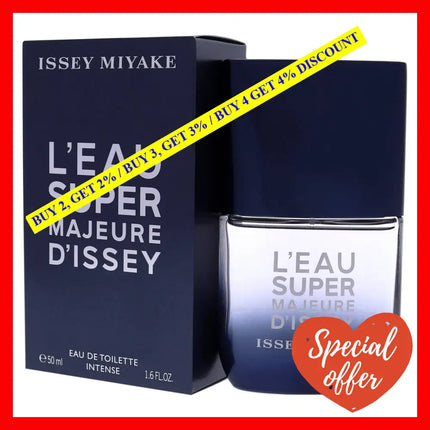 Leau Super Majeure Dissey Intense By Issey Miyake For Men - 1.6 Oz Edt Spray