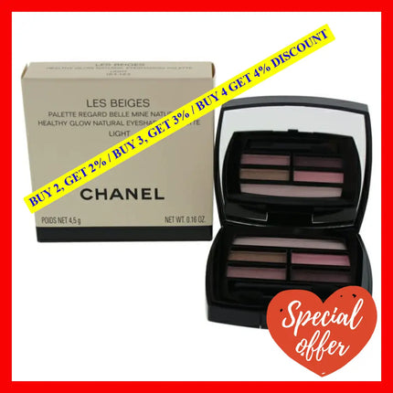 Les Beiges Healthy Glow Natural Eyeshadow Palette - Light By Chanel For Women 0.16 Oz Eye Shadow