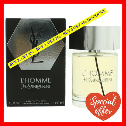 L’homme By Yves Saint Laurent 3.3 Oz Eau De Toilette Spray For Men