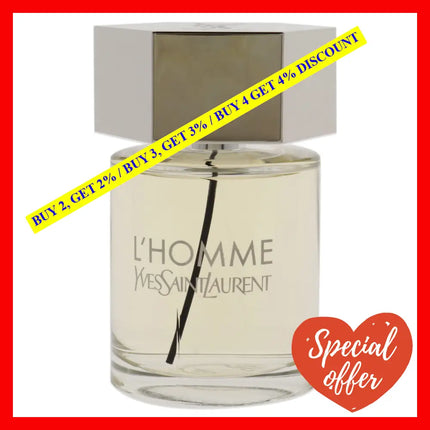 Lhomme By Yves Saint Laurent For Men - 3.3 Oz Edt Spray