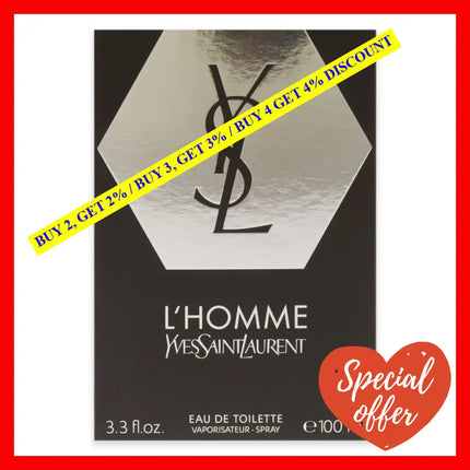 Lhomme By Yves Saint Laurent For Men - 3.3 Oz Edt Spray